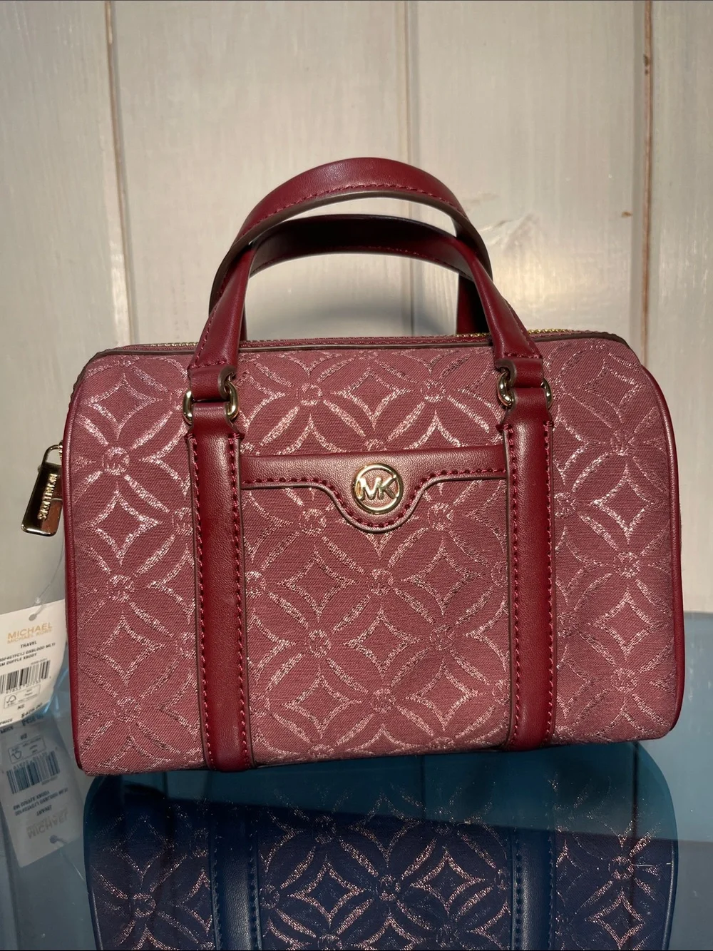 Michael Kors Oxblood Small Duffle Crossbody NWT